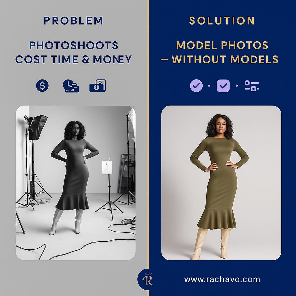 Fashion model wearing dress